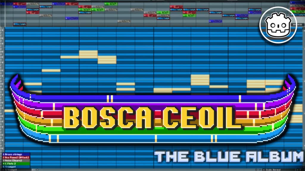 Bosca Ceoil The Blue Album is a modern day rewrite of the Bosca Ceoil Music application by Terry Cavanagh using the Godot game engine
