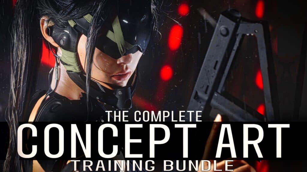 The Complete Concept Art Training Humble Bundle by learn squared is full of 3D game art tutorials and courses for artists