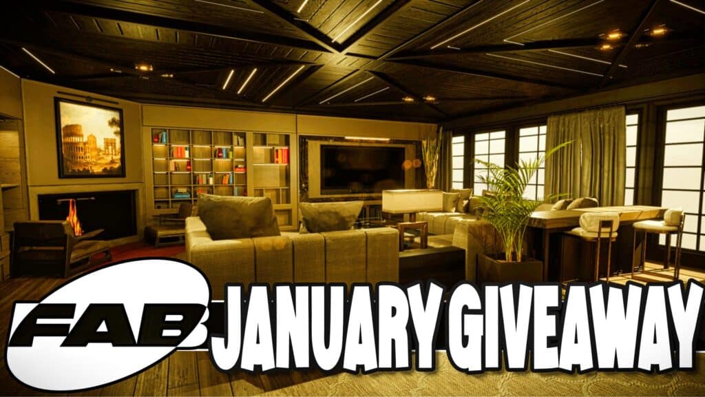 The 2nd Unreal Engine Fab marketplace giveaway for January 2025 is here with 3 free assets for the next two weeks.