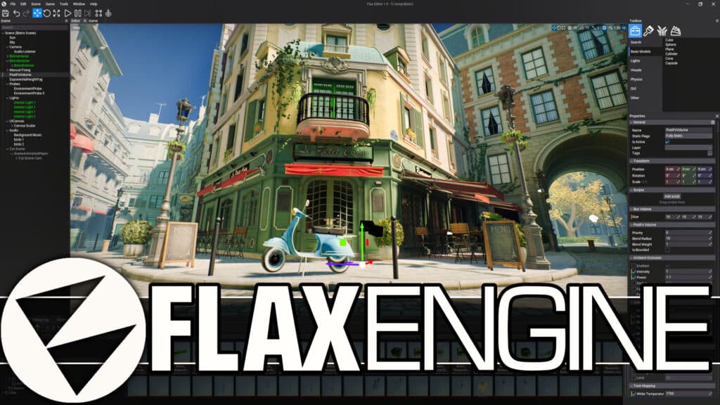 The ultimate underdog game engine, Flax just released Flax Engine 1.9 with a new global illumination system DDGI and more new features