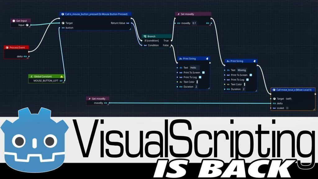 Godot Visual Programming is back thanks to the Orchestrator GDExtension Add-on/Plugin