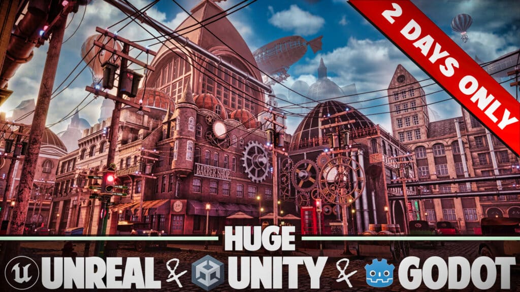 The Leartes Unreal and Unity Assets (and now some Godot Engine too) Humble Bundle has returned but only for 2 days