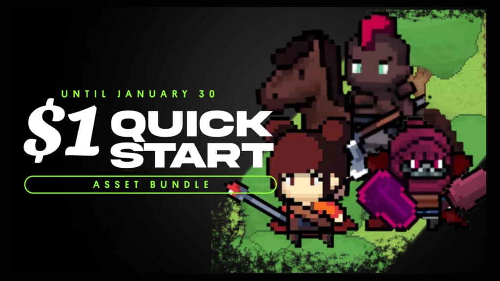 The Unity Quick Start Bundle is live on the Unity Asset with $300 worth of Unity game engine assets for just a single dollar